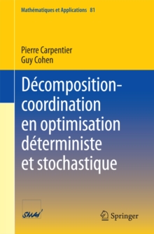 Image for Decomposition-coordination En Optimisation Deterministe Et Stochastique