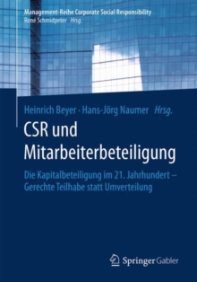 Image for Csr Und Mitarbeiterbeteiligung: Die Kapitalbeteiligung Im 21. Jahrhundert--gerechte Teilhabe Statt Umverteilung