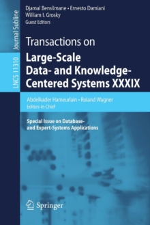 Image for Transactions on Large-Scale Data- and Knowledge-Centered Systems XXXIX