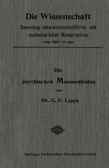Image for Die Psychischen Massmethoden