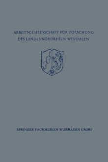 Image for Festschrift der Arbeitsgemeinschaft fur Forschung des Landes Nordrhein-Westfalen zu Ehren des Herrn Ministerprasidenten Karl Arnold