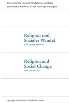 Image for Religion und Sozialer Wandel Und andere Arbeiten / Religion and Social Change And other Essays