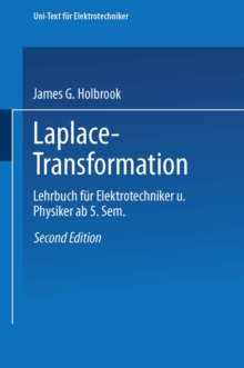 Image for Laplace-Transformation: Lehrbuch fur Elektrotechniker u. Physiker ab 5. Sem.