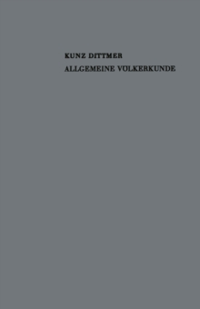 Image for Allgemeine Volkerkunde: Formen und Entwicklung der Kultur