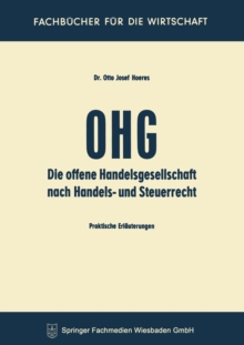 Image for Die OHG nach Handels- und Steuerrecht: Praktische Erlauterungen