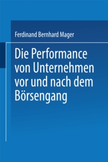 Image for Die Performance von Unternehmen vor und nach dem Borsengang