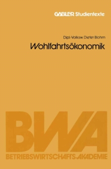 Image for Wohlfahrtsokonomik