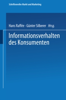 Image for Informationsverhalten Des Konsumenten: Ergebnisse Empirischer Studien