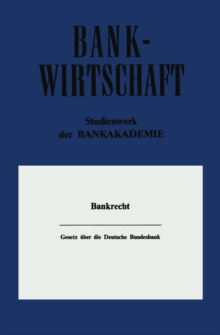 Image for Gesetz uber die Deutsche Bundesbank