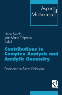 Image for Contributions to Complex Analysis and Analytic Geometry: Dedicated to Pierre Dolbeault