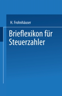 Image for Brieflexikon fur Steuerzahler