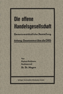 Image for Die offene Handelsgesellschaft (OHG)