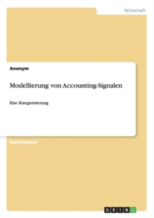 Image for Modellierung von Accounting-Signalen