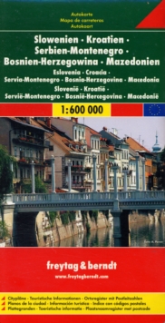 Image for Slovenia, Croatia, Serbia-Montenegro, Bosnia-Hercegovina, Macedonia Road Map : FB.J160