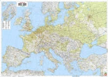 Image for Wall map magnetic marker board: Europe physically large format, 1:2.6 mill.