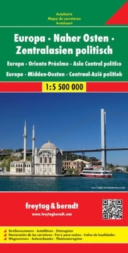 Europe – Middle East – Central Asia Political Road Map 1:5 500 000