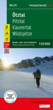 Otztal Hiking, Cycling and Leisure Map: Pitztal, Kaunertal, Wildspitze  WK251