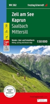 Zell am See –  Kaprun  Hiking, Cycling and Leisure Map: 1:50,000 scale