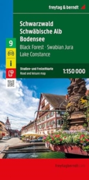 Black Forest – Swabian Jura – Lake Constance Road and Leisure Map
