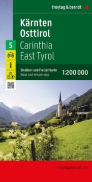 Carinthia, East Tyrol Road and Leisure Map: 1:200,000 scale