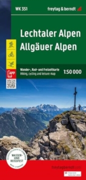Lechtaler Alpen – Allgauer Alpen Hiking, Cycling & Leisure Map