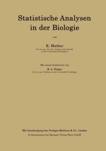 Image for Statistische Analysen in Der Biologie