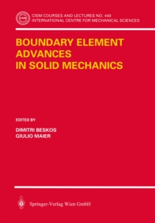 Image for Boundary Element Advances in Solid Mechanics