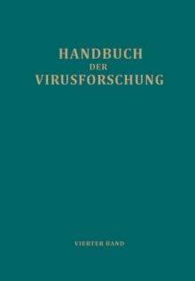 Image for Handbuch der Virusforschung : 4. Band (III. Erganzungsband)