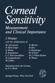 Image for Corneal Sensitivity: Measurement and Clinical Importance