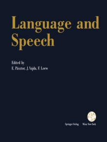 Image for Language and Speech: Proceedings of the Fifth Convention of the Academia Eurasian Neurochirurgica, Budapest, September 19-22, 1990