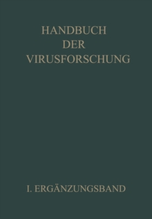 Image for Handbuch der Virusforschung: I. Erganzungsband