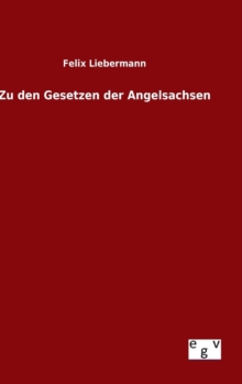 Image for Zu den Gesetzen der Angelsachsen