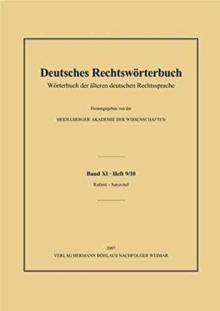 Image for Deutsches Rechtsworterbuch : Worterbuch der alteren deutschen RechtsspracheGesamtwerk