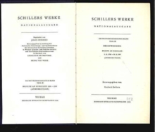 Image for Schillers Werke. Nationalausgabe