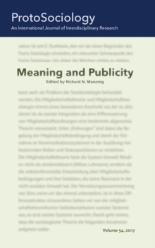 Image for Meaning and Publicity