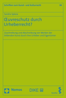 Image for A Uvreschutz Durch Urheberrecht?