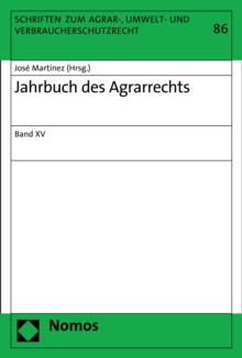 Image for Jahrbuch des Agrarrechts