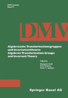 Image for Algebraic Transformation Groups and Invariant Theory