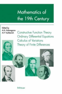 Mathematics of the 19th Century