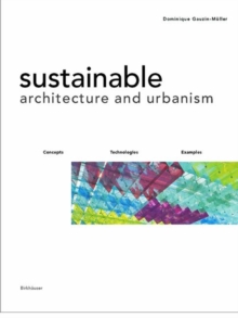Image for Sustainable Architecture and Urbanism