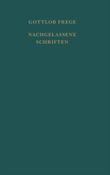 Image for Nachgelassene Schriften und Wissenschaftlicher Briefwechsel