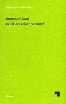Image for Kritik Der Reinen Vernunft