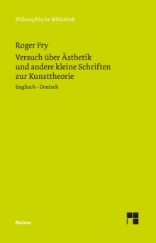 Image for Versuch uber Asthetik und andere kleine Schriften zur Kunsttheorie: Englisch-Deutsch
