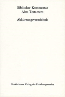 Image for Biblischer Kommentar Altes Testament - Bandausgaben