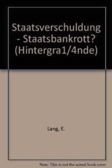 Image for Staatsverschuldung - Staatsbankrott?