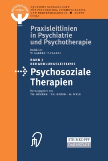 Image for Behandlungsleitlinie Psychosoziale Therapien