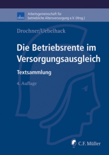 Image for Die Betriebsrente im Versorgungsausgleich: Textsammlung