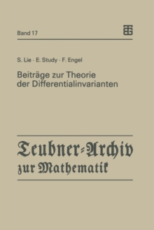 Image for Beitrage zur Theorie der Differentialinvarianten