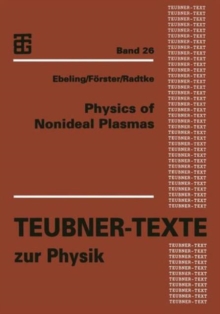 Image for Physics of Nonideal Plasmas