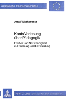 Image for Kants Vorlesung Ueber Paedagogik
